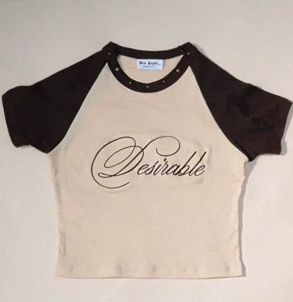 Desirable Baby Tee (Brown)